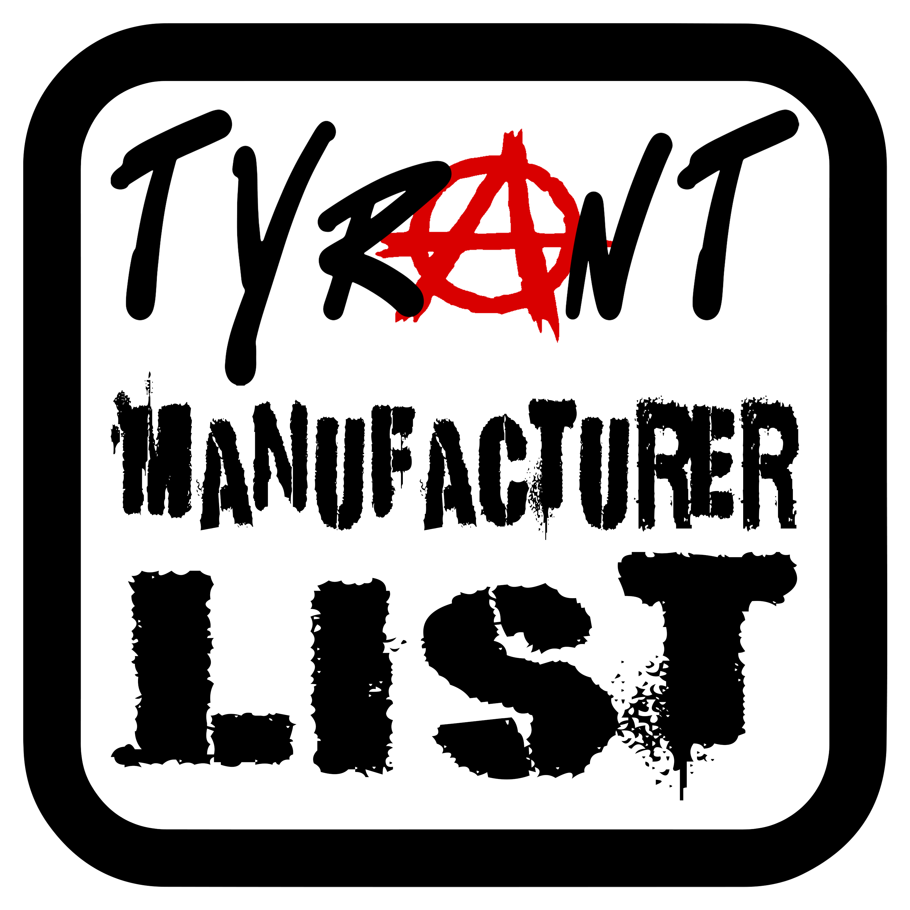 Manufacturer List
